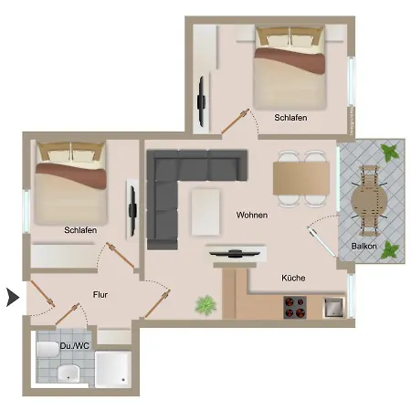 Haus Treibholz 6 Appartamento Büsum